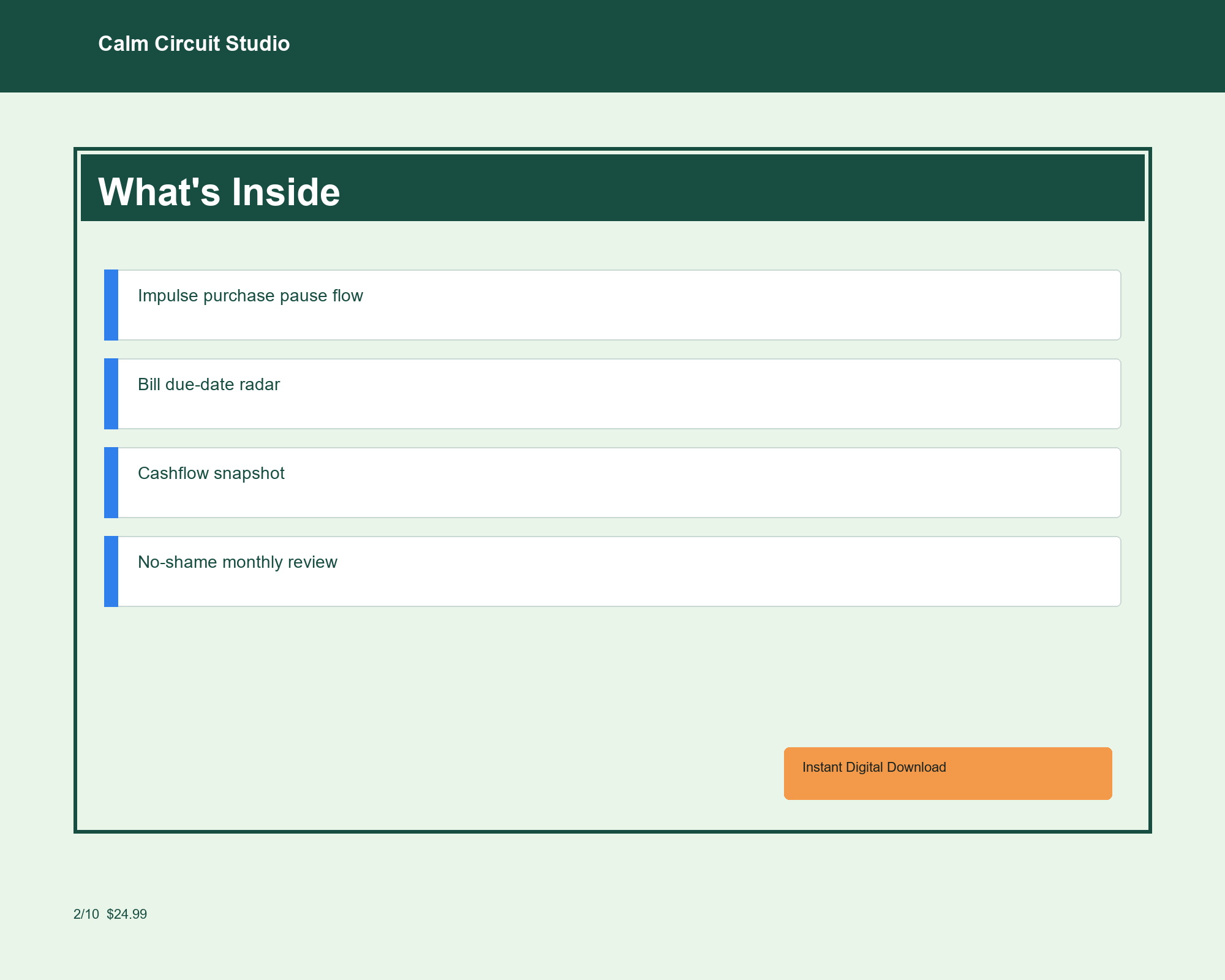 ADHD Money Guardrail System sample preview