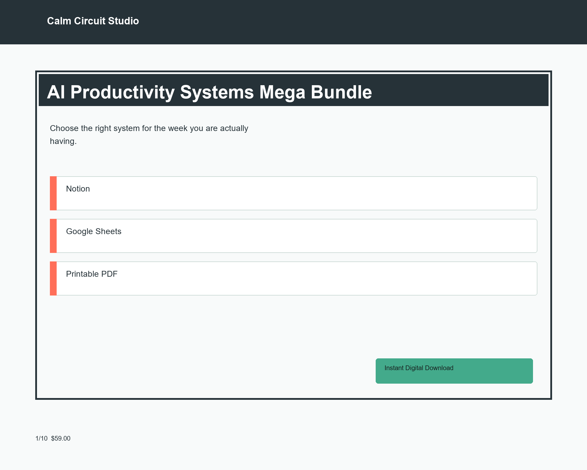 AI Productivity Systems Mega Bundle preview